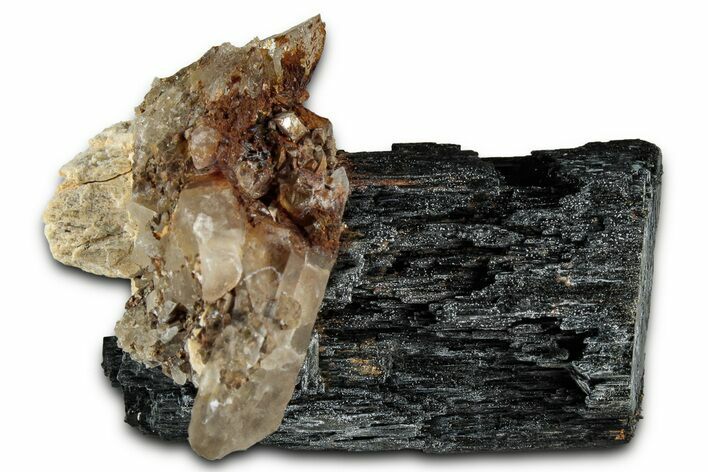 Aegirine and Smoky Quartz Crystals with Feldspar - Malawi #330871